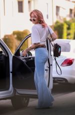 PARIS JACKSON in Flared Jeans Out in Los Angeles 04/06/2018