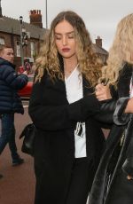 PERRIE EDWARDS Arrives at Anfield in Liverpool 04/04/2018