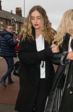 PERRIE EDWARDS Arrives at Anfield in Liverpool 04/04/2018