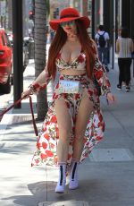 PHOEBE PRICE Out and About in Beverly Hills 04/27/2018
