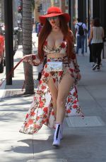 PHOEBE PRICE Out and About in Beverly Hills 04/27/2018