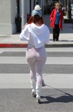 PHOEBE PRICE Out Walks Her Dog in Beverly Hills 04/19/2018