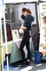 PHOEBE TONKIN Shooping at Farmers Market in Studio City 04/08/2018