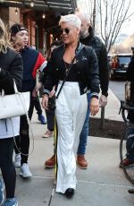 PINK Leaves Her Hotel in New York 04/06/2018