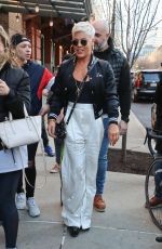 PINK Leaves Her Hotel in New York 04/06/2018