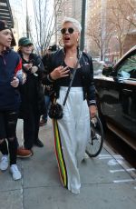 PINK Leaves Her Hotel in New York 04/06/2018