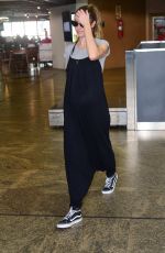 Pregnant CANDICE SWANEPOEL at Airport in Sao Paulo 03/31/2018
