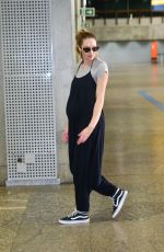 Pregnant CANDICE SWANEPOEL at Airport in Sao Paulo 03/31/2018