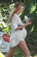 Pregnant CANDICE SWANEPOEL Out in Vitoria 04/22/2018