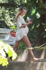 Pregnant CANDICE SWANEPOEL Out in Vitoria 04/22/2018
