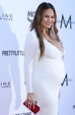 Pregnant CHRISSY TEIGEN at Daily Front Row Fashion Awards in Los Angeles 04/08/2018