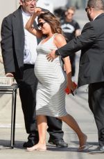 Pregnant EVA LONGORIA at Jimmy Kimmel Live! in Hollywood 04/10/2018