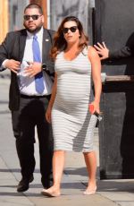 Pregnant EVA LONGORIA at Jimmy Kimmel Live! in Hollywood 04/10/2018