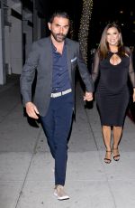 Pregnant EVA LONGORIA at Mr. Chow Restaurant in Beverly Hills 04/14/2018