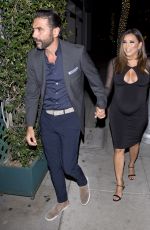 Pregnant EVA LONGORIA at Mr. Chow Restaurant in Beverly Hills 04/14/2018