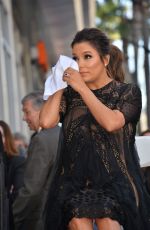 Pregnant EVA LONGORIA Honoured with Star at Hollywood Walk of Fame in Los Angeles 04/16/2018