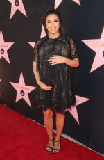 Pregnant EVA LONGORIA Honoured with Star at Hollywood Walk of Fame in Los Angeles 04/16/2018