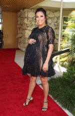 Pregnant EVA LONGORIA Honoured with Star at Hollywood Walk of Fame in Los Angeles 04/16/2018