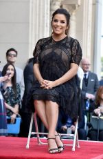 Pregnant EVA LONGORIA Honoured with Star at Hollywood Walk of Fame in Los Angeles 04/16/2018