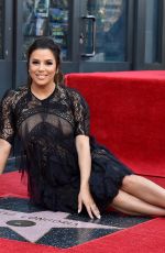 Pregnant EVA LONGORIA Honoured with Star at Hollywood Walk of Fame in Los Angeles 04/16/2018
