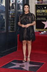 Pregnant EVA LONGORIA Honoured with Star at Hollywood Walk of Fame in Los Angeles 04/16/2018