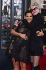 Pregnant EVA LONGORIA Honoured with Star at Hollywood Walk of Fame in Los Angeles 04/16/2018