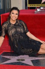 Pregnant EVA LONGORIA Honoured with Star at Hollywood Walk of Fame in Los Angeles 04/16/2018