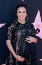 Pregnant EVA LONGORIA Honoured with Star at Hollywood Walk of Fame in Los Angeles 04/16/2018