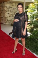 Pregnant EVA LONGORIA Honoured with Star at Hollywood Walk of Fame in Los Angeles 04/16/2018