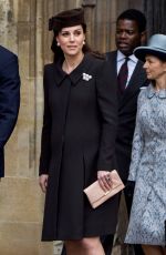 Pregnant KATE MIDDLETON at Easter Service in Windsor 04/01/2018