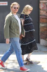 Pregnant KIRSTEN DUNST and Jesse Plemons Out in Hollywood 04/27/2018