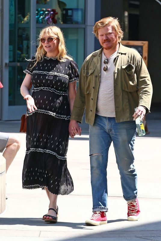Pregnant KIRSTEN DUNST and Jesse Plemons Out in Hollywood 04/27/2018