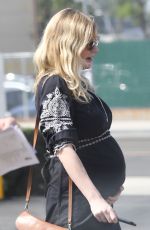 Pregnant KIRSTEN DUNST Arrives at Sunday Church Service on Easter in Los Angeles 04/01/2018