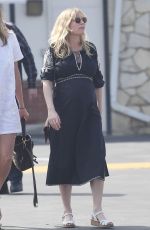 Pregnant KIRSTEN DUNST Arrives at Sunday Church Service on Easter in Los Angeles 04/01/2018