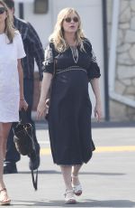 Pregnant KIRSTEN DUNST Arrives at Sunday Church Service on Easter in Los Angeles 04/01/2018