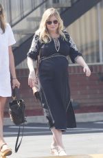 Pregnant KIRSTEN DUNST Arrives at Sunday Church Service on Easter in Los Angeles 04/01/2018