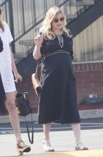 Pregnant KIRSTEN DUNST Arrives at Sunday Church Service on Easter in Los Angeles 04/01/2018