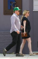 Pregnant KIRSTEN DUNST Out and About in Los Angeles 04/04/2018