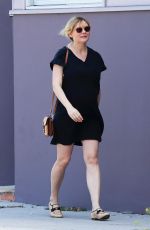 Pregnant KIRSTEN DUNST Out and About in Los Angeles 04/04/2018