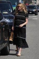 Pregnant KIRSTEN DUNST Out and About in Toluca Lake 04/03/2018