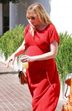 Pregnant KIRSTEN DUNST Out for Lunch in Burbank 04/24/2018