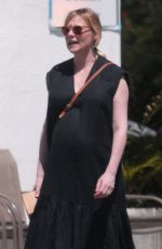 Pregnant KIRSTEN DUNST Out for Lunch in Toluca Lake 04/10/2018