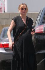 Pregnant KIRSTEN DUNST Out for Lunch in Toluca Lake 04/10/2018