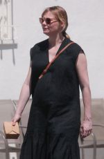 Pregnant KIRSTEN DUNST Out for Lunch in Toluca Lake 04/10/2018