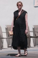Pregnant KIRSTEN DUNST Out for Lunch in Toluca Lake 04/10/2018