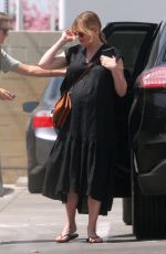 Pregnant KIRSTEN DUNST Out for Lunch in Toluca Lake 04/10/2018