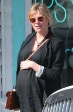 Pregnant KIRSTEN DUNST Out in Los Angeles 04/17/2018