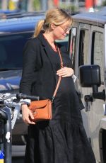 Pregnant KIRSTEN DUNST Out in Los Angeles 04/17/2018