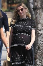 Pregnant KIRSTEN DUNST Shopping at Pergolina in Toluca Lake 04/03/2018