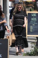 Pregnant KIRSTEN DUNST Shopping at Pergolina in Toluca Lake 04/03/2018